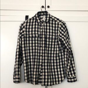 Gap gingham heavy flannel shirt/coat